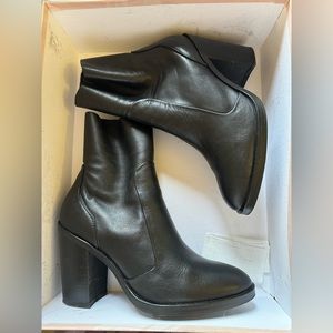 Urban Outfitters Black Real Leather booties